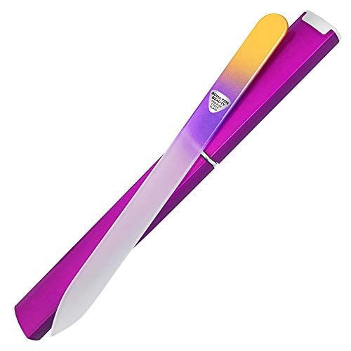 BONA FIDE BEAUTY Czech Glass Nail File in a cosmetic bag