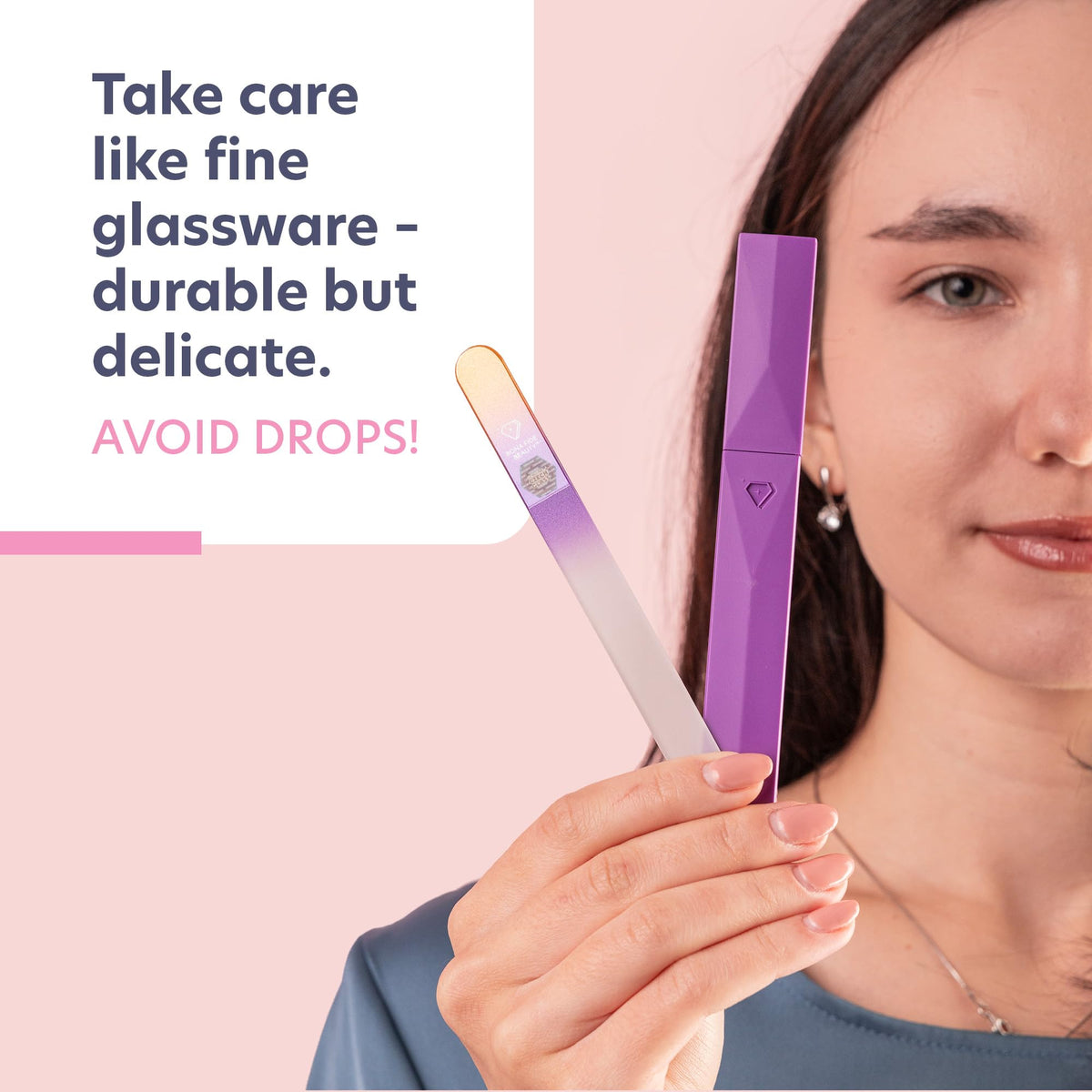 BONA FIDE BEAUTY Czech Glass Nail File packaging