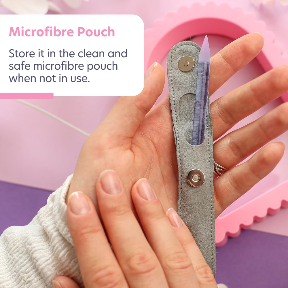 BONA FIDE BEAUTY Glass Cuticle Pusher in pouch