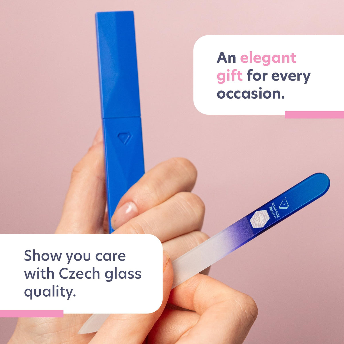 BONA FIDE BEAUTY Glass Nail File in travel kit