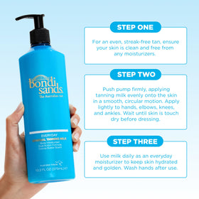 Bondi Sands Everyday Gradual Self Tanning Milk in a bathroom setting
