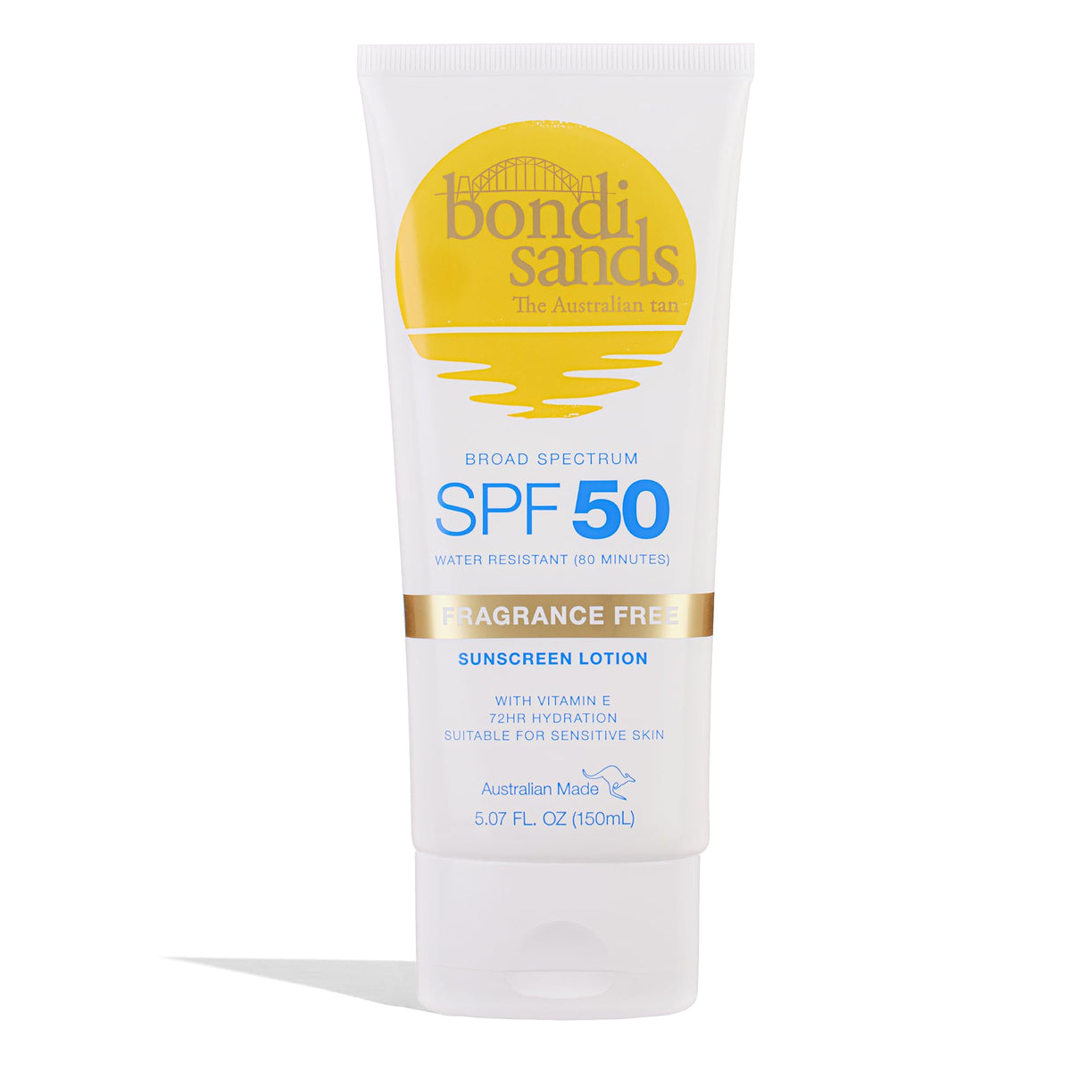 Bondi Sands Fragrance Free Sunscreen Body Lotion SPF 50 front view