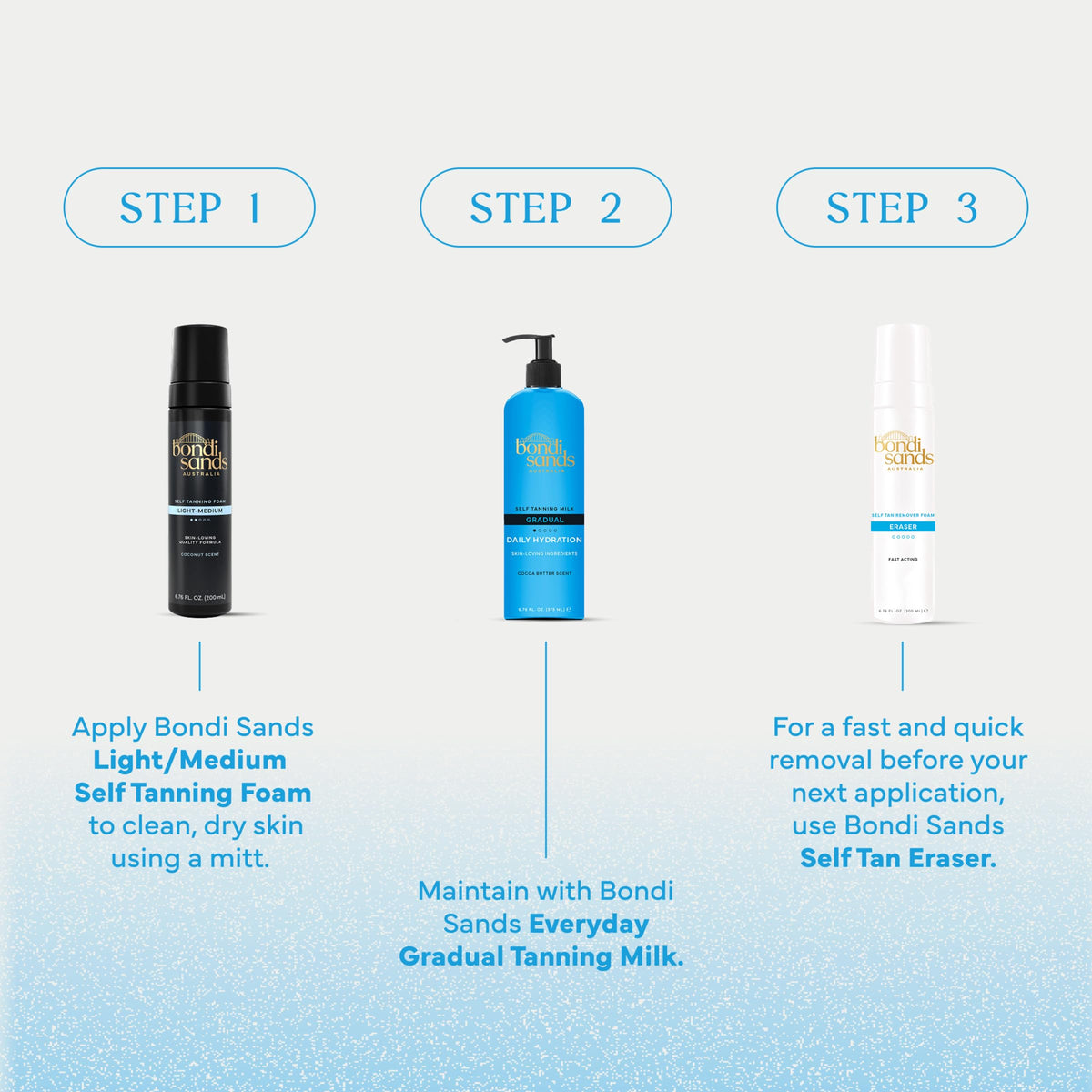 Bondi Sands Self Tanning Foam on a bathroom counter