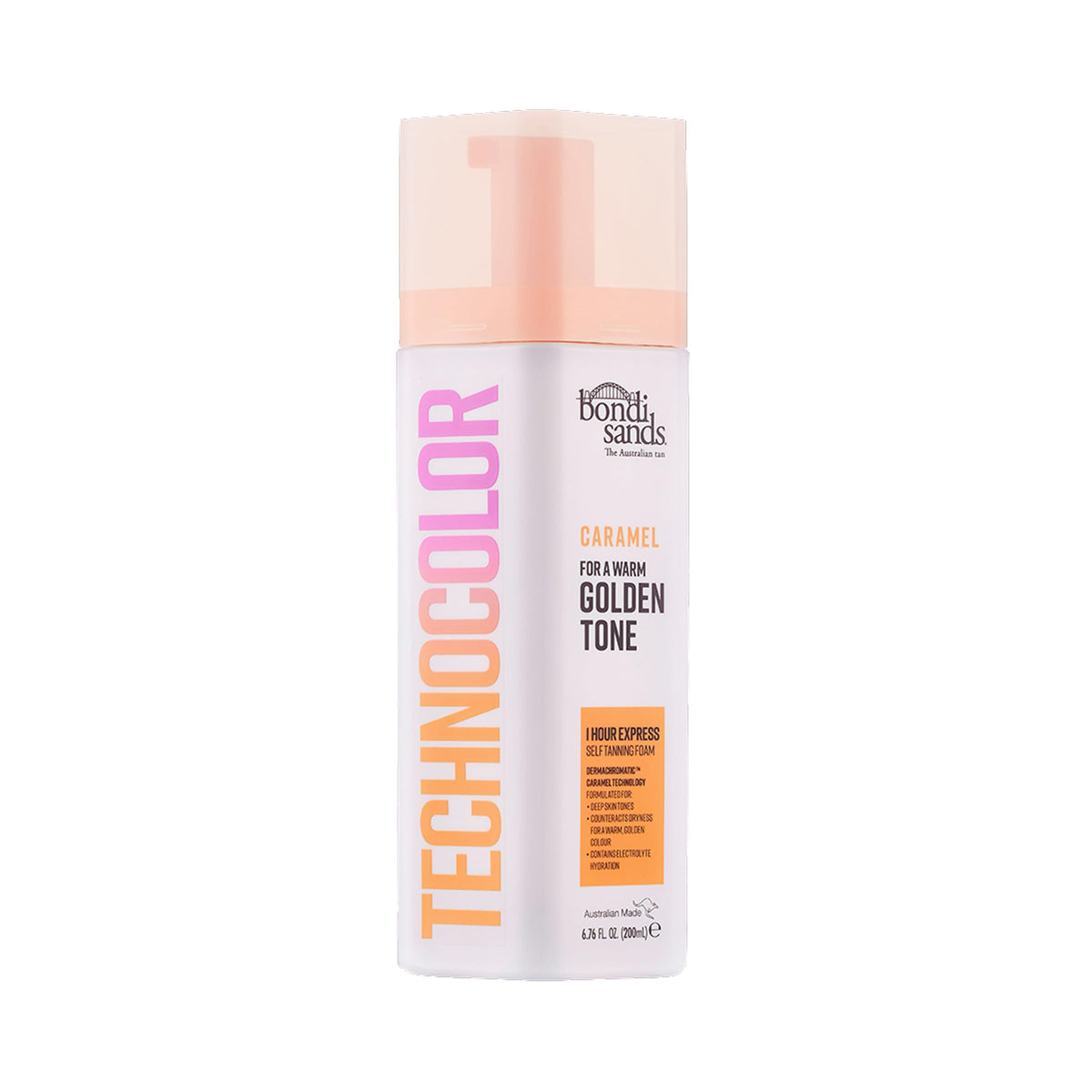 Bondi Sands Technocolor 1 Hour Express Tanning Foam Caramel front view