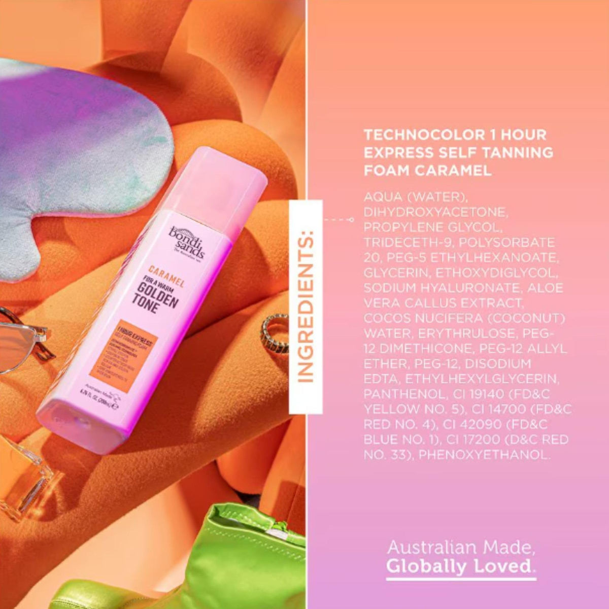 Bondi Sands Technocolor 1 Hour Express Tanning Foam Caramel packaging