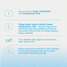 Bondi Sands Ultra Express Self Tanning Foam with applicator mitt