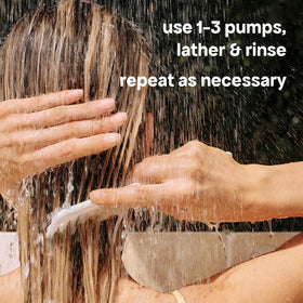 BONDIBOOST HG Anti-Thinning Shampoo and Conditioner on a bathroom shelf
