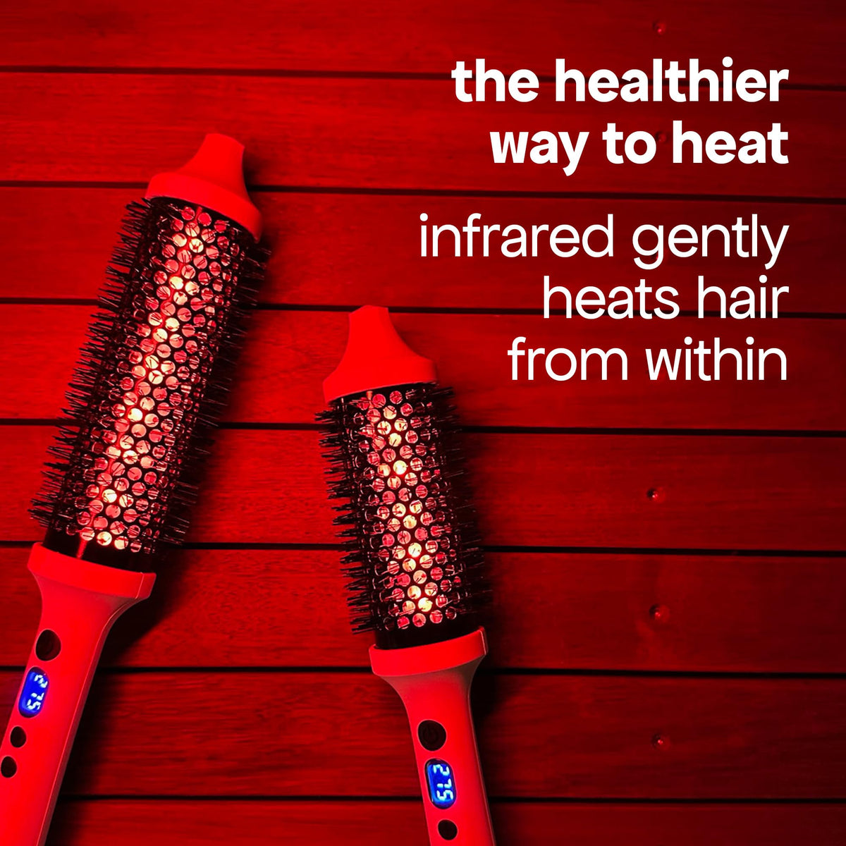 BONDIBOOST Infrared Thermal Brush close-up of aloe-infused bristles
