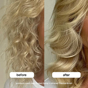BONDIBOOST Infrared Thermal Brush demonstrating volume styling