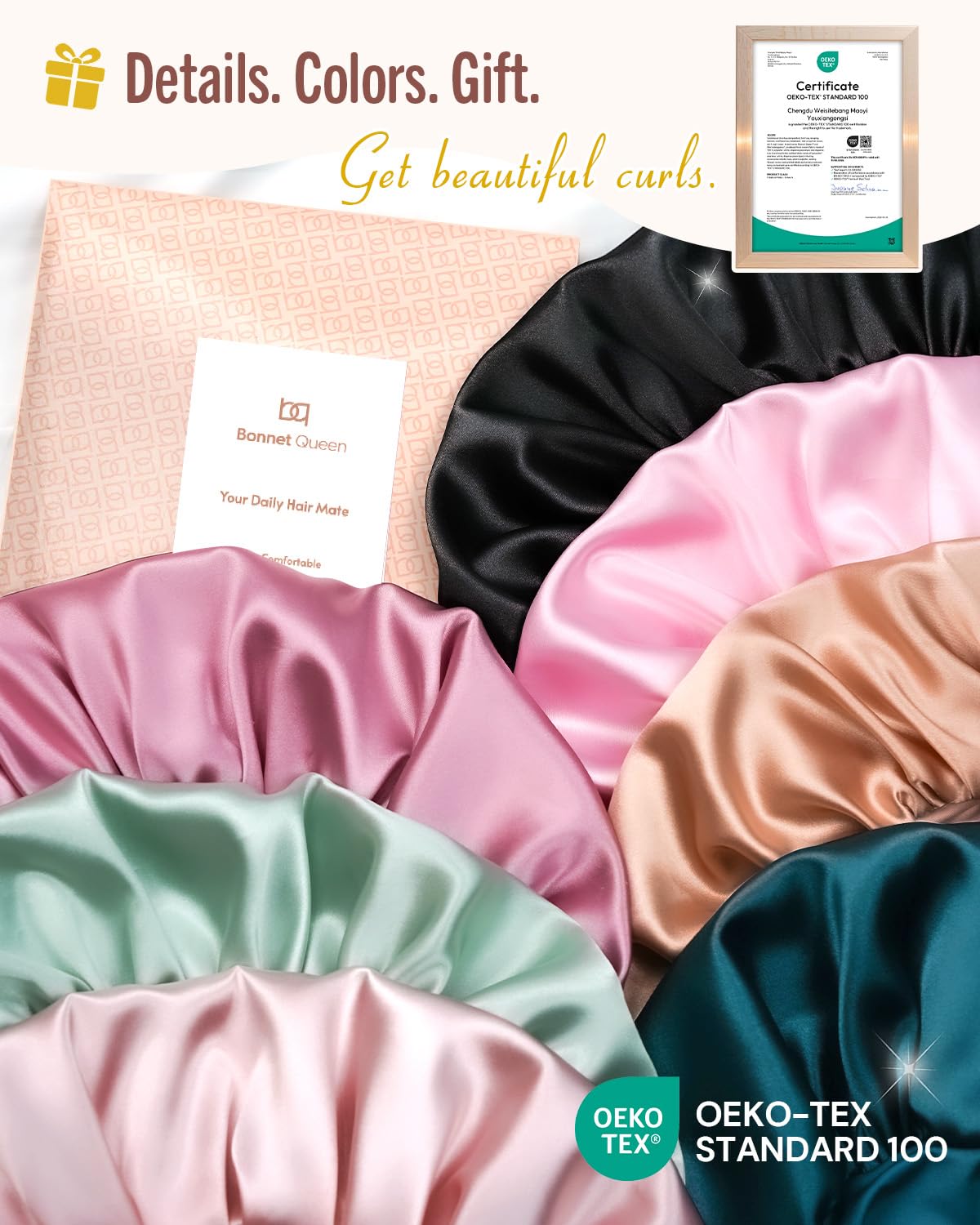 BONNET QUEEN Double Layer Silk Bonnet packaging