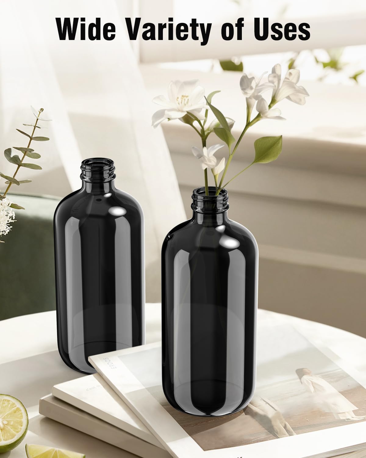 Bontip 16 oz glass spray bottle in use for plant care