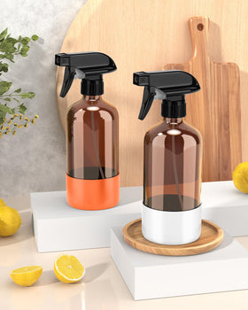 Bontip Amber Glass Spray Bottle close-up of nozzle