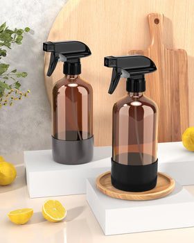 Bontip Amber Glass Spray Bottle showing UV protection feature
