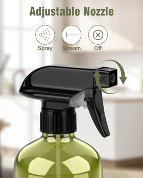 Bontip Glass Spray Bottle 16 oz with black trigger nozzle