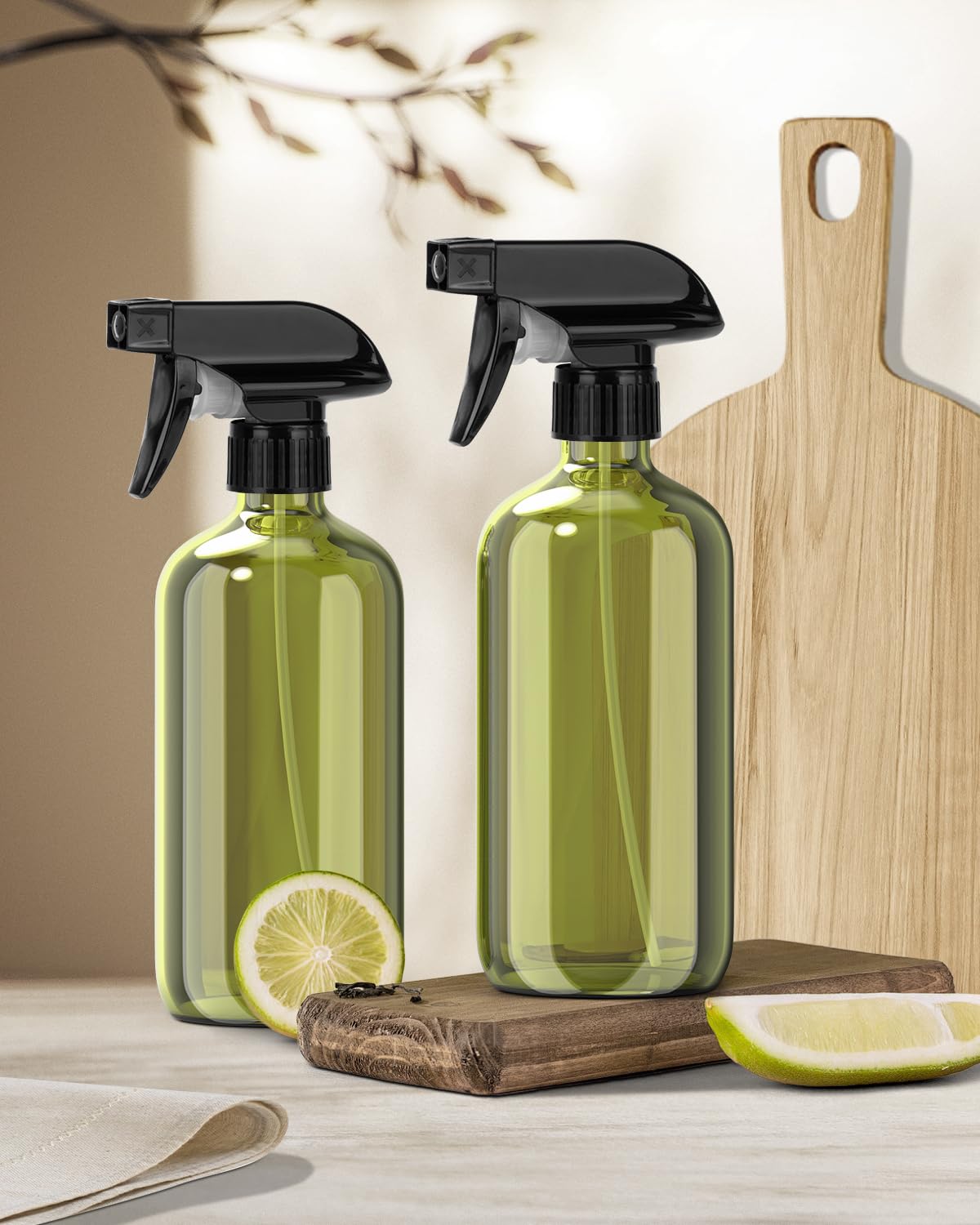 Bontip Glass Spray Bottle 16 oz with essential oils