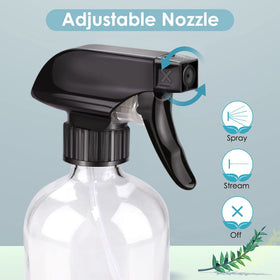 Bontip Glass Spray Bottle 16 oz with label and brush included