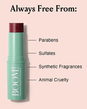 BOOM! Boomstick Color Cream Blush in Berry, side view