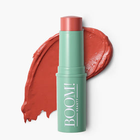 BOOM! Boomstick Golden Peach® front view showing the blush stick
