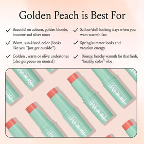 BOOM! Boomstick Golden Peach® showing texture on skin