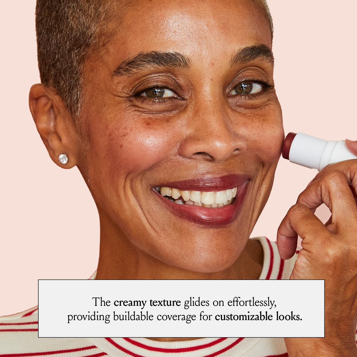 BOOM! by Cindy Joseph Boomstick Color Cream Blush showing texture