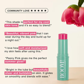 BOOM! Peony Pink Multistick side view