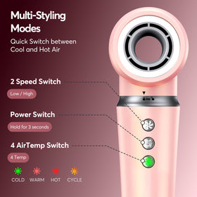 Bopcal 5 in 1 Hot Air Styler demonstrating automatic curling