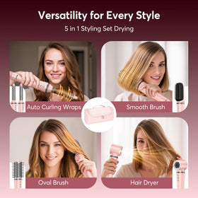 Bopcal 5 in 1 Hot Air Styler showing the high-speed dryer nozzle
