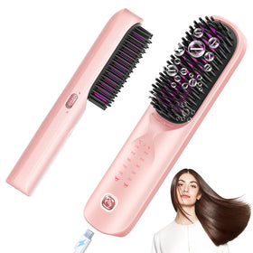 Bopcal Cordless Hair Straightener Brush front view
