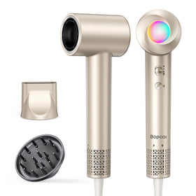 Bopcal Hair Dryer front view with diffuser attachment