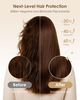 Bopcal Hair Dryer in use, drying long hair