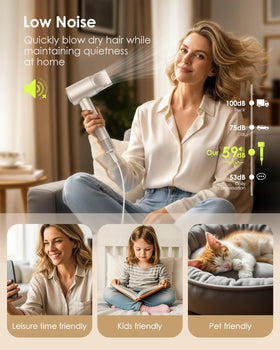 Bopcal Hair Dryer with diffuser support curls