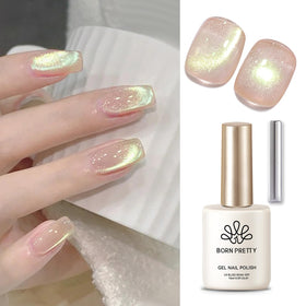 Born Pretty Cat Eye Gel Nail Polish 15ml in nude pink with magnetic effects
