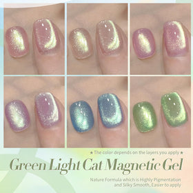 Born Pretty Cat Magnetic Eye Gel Nail Polish bottles on a table