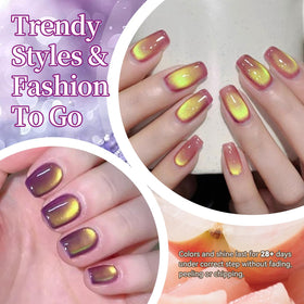 Born Pretty Cat Magnetic Eye Gel Nail Polish Green Grape bottle