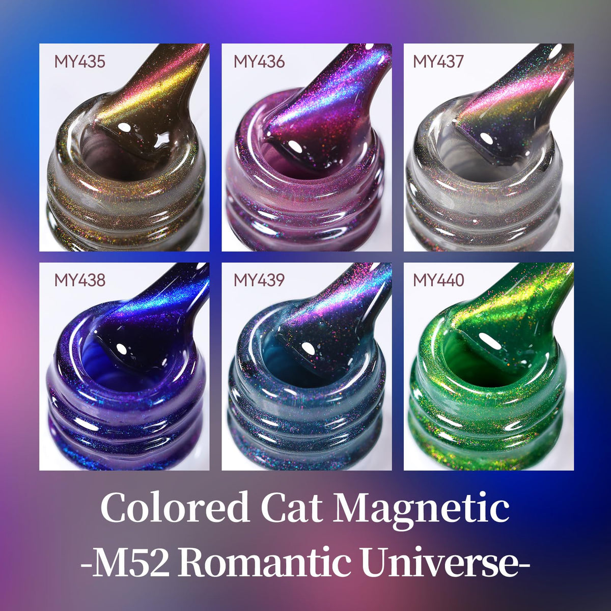 Born Pretty Cat Magnetic Eye Gel Nail Polish in purple colour with shimmer