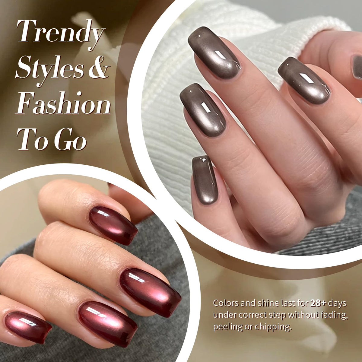 Born Pretty Cat Magnetic Eye Gel Nail Polish in red shade