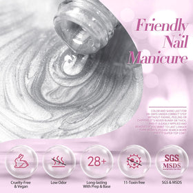 Born Pretty Cat Magnetic Eye Gel Nail Polish Moonlight White packaging details