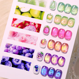 Born Pretty Cat Magnetic Eye Gel Nail Polish Set 6 bottles front view
