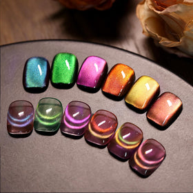 Born Pretty Cat Magnetic Eye Gel Nail Polish Set with six bottles