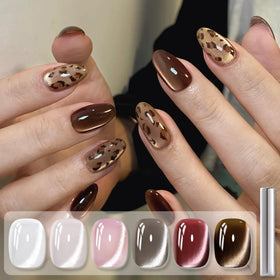 Born Pretty Cat Magnetic Eye Gel Nail Polish swatches on nails