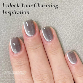 Born Pretty Cat Magnetic Eye Gel Polish 15ml Gray Moonlight bottle with cap