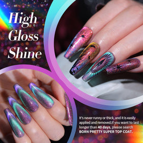 Born Pretty Cat Magnetic Gel Nail Polish application process