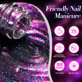 Born Pretty Cat Magnetic Gel Nail Polish in use at a salon