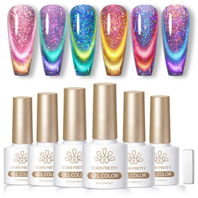 Born Pretty Cat Magnetic Gel Nail Polish Set 6 bottles 7ml each