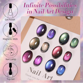 Born Pretty gel nail polish set displayed on a white background