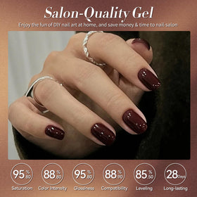 Born Pretty Gel Nail Polish Set packaging with six bottles