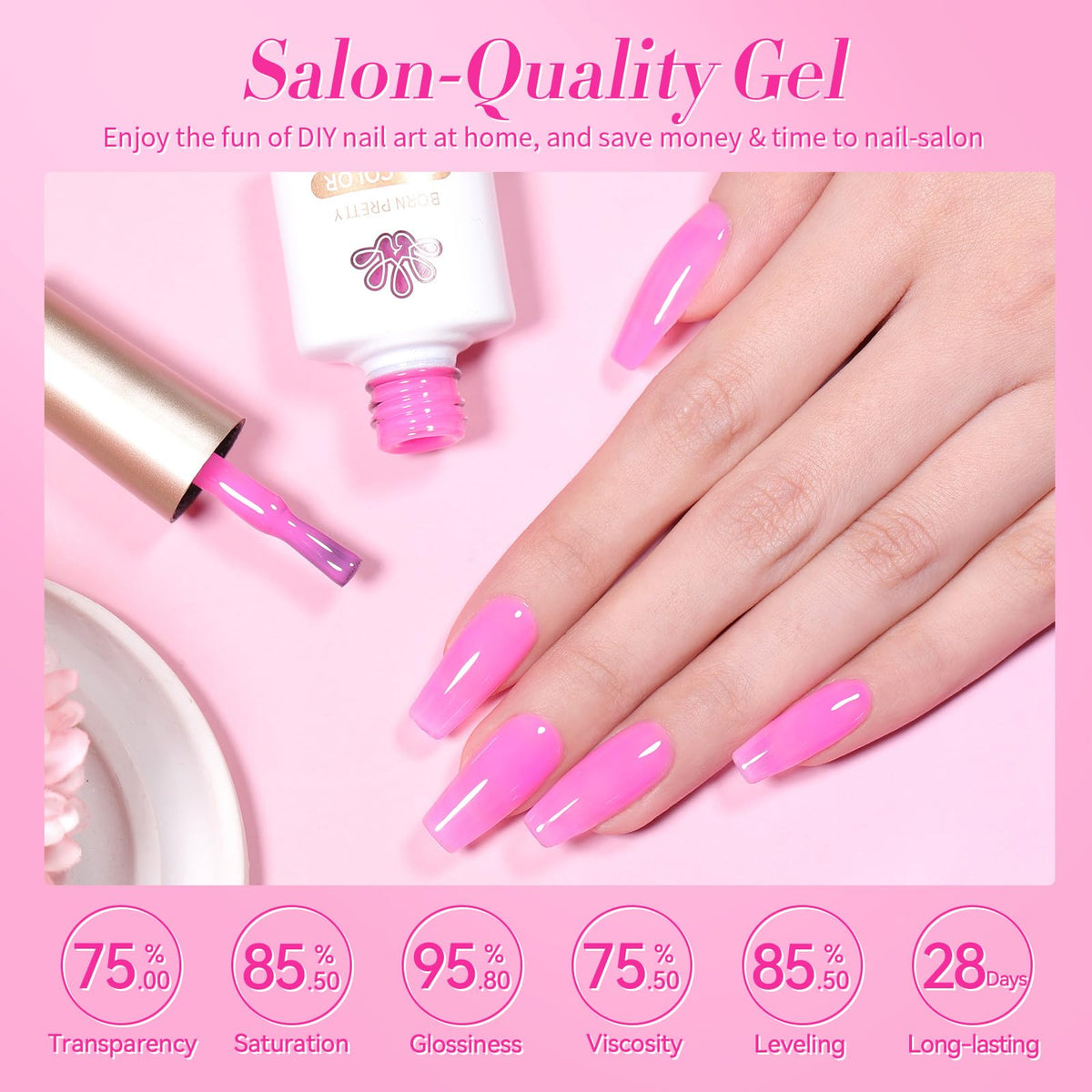 Born Pretty gel nail polish set with nail art tools