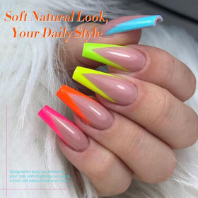 Born Pretty gel polish application process with base coat