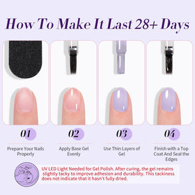 Born Pretty gel polish application tools beside the bottles