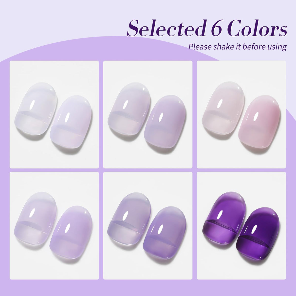 Born Pretty gel polish bottles arranged on a table